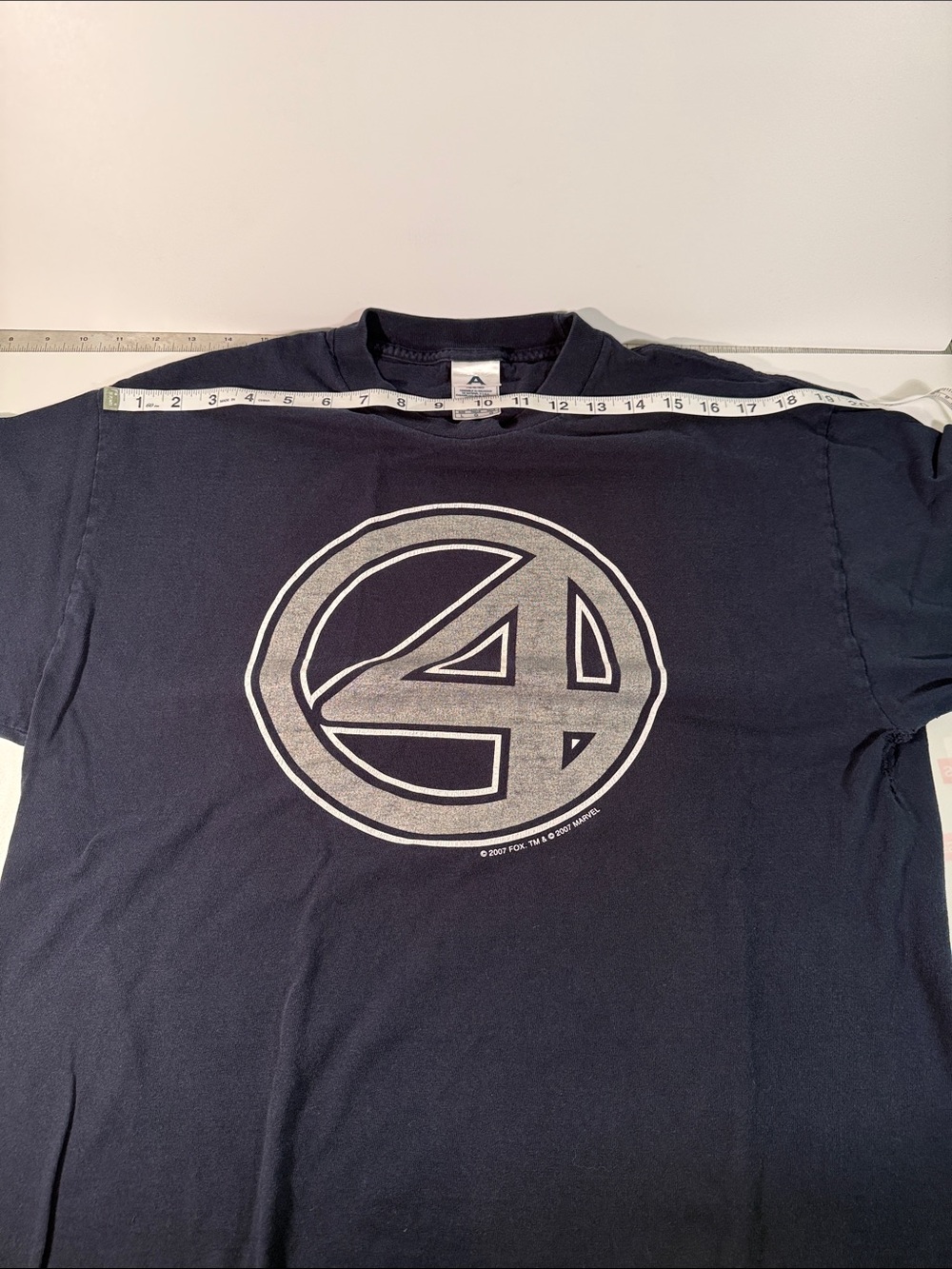 Fantastic 4, Men's Navy Graphic Crewneck T-Shirt, Marvel - Picture 7 of 10